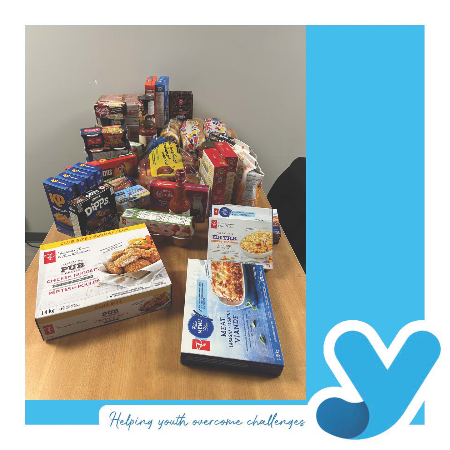 A big thank you to @loblaws_midland_kingston for their ongoing support to help our clients with food insecurities. The Community Pantry they have created is helping to reduce barriers for success, and allows clients some piece of mind. #foodsecurity #locallove #ygk